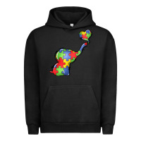 Pigment Black autism awareness elephant Urban Hoodie - LillyAllenDesigns