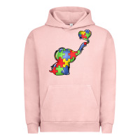 Pigment Salmon autism awareness elephant Urban Hoodie - LillyAllenDesigns