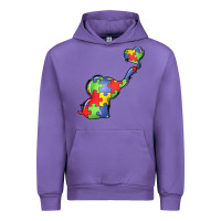 Tulip autism awareness elephant Urban Hoodie - LillyAllenDesigns