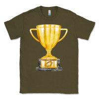Army Green throphy cup Classic Tee - FaDigitalArtStudio
