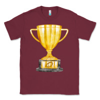 Burgundy throphy cup Classic Tee - FaDigitalArtStudio