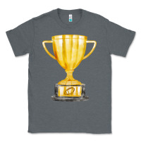 Charcoal Heather throphy cup Classic Tee - FaDigitalArtStudio