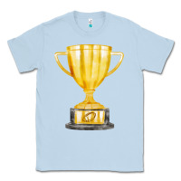 Dusty Blue throphy cup Classic Tee - FaDigitalArtStudio