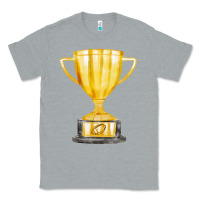 Heather Grey throphy cup Classic Tee - FaDigitalArtStudio
