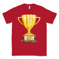 Red throphy cup Classic Tee - FaDigitalArtStudio
