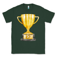 Sports Green throphy cup Classic Tee - FaDigitalArtStudio
