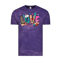 Cloud Purple love nurse Vintage Tee - Zillion Design Studio