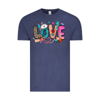 Vintage Denim love nurse Vintage Tee - Zillion Design Studio