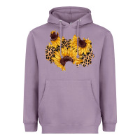 Lavender sunflower leopard patch Heavyweight Hoodie - AdoDesignShop