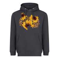 Smoke sunflower leopard patch Heavyweight Hoodie - AdoDesignShop