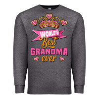 Charcoal Heather world's best grandma ever Premium Sweatshirt - Jasminsmagicworld