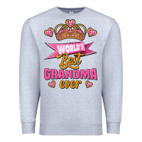 Heather Grey world's best grandma ever Premium Sweatshirt - Jasminsmagicworld