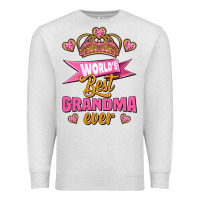 Oatmeal Heather world's best grandma ever Premium Sweatshirt - Jasminsmagicworld