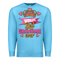 Ocean Blue world's best grandma ever Premium Sweatshirt - Jasminsmagicworld