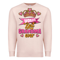 Pale Pink world's best grandma ever Premium Sweatshirt - Jasminsmagicworld