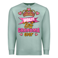 Seafoam world's best grandma ever Premium Sweatshirt - Jasminsmagicworld