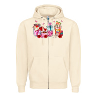 Sandshell valentines day coffee cup Zipper Hoodie - AdoDesignShop
