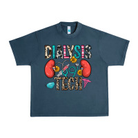 Midnight Navy dialysis tech Urban Heavy Tee - Zillion Design Studio