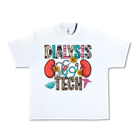 White dialysis tech Urban Heavy Tee - Zillion Design Studio