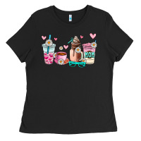 Black mom coffee cup Ladies Tee - AdoDesignShop
