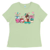 Matcha mom coffee cup Ladies Tee - AdoDesignShop