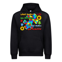 Black what makes you different is what makes  you beauti Urban Hoodie - LillyAllenDesigns