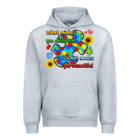 Heather Grey what makes you different is what makes  you beauti Urban Hoodie - LillyAllenDesigns