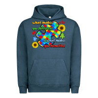 Pigment Midnight Navy what makes you different is what makes  you beauti Urban Hoodie - LillyAllenDesigns