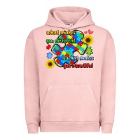 Pigment Salmon what makes you different is what makes  you beauti Urban Hoodie - LillyAllenDesigns