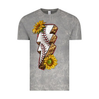 Cloud Rock sport baseball  lightning bolt Vintage Tee - texasbilliewilder