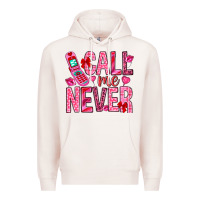 Pale Pink call me never Premium Hoodie - NancyCooperArtShop