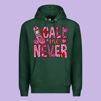 Call Me Never Premium Hoodie Designed By Nancycooperartshop