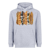 Heather Grey western brushstrokes Heavyweight Hoodie - AdoDesignShop