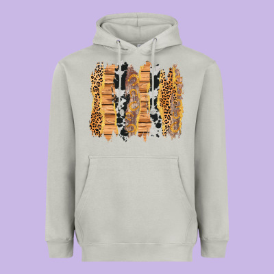 Western Brushstrokes Heavyweight Hoodie Designed By Adodesignshop