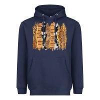Navy western brushstrokes Heavyweight Hoodie - AdoDesignShop