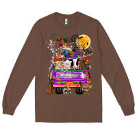 Chestnut Hallloween Farm animals Truck Long Sleeve Tee - CowhideDigitalArt
