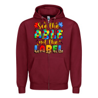 Burgundy see the able not the label Zipper Hoodie - JahusDesignShop
