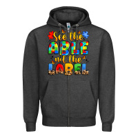 Charcoal Heather see the able not the label Zipper Hoodie - JahusDesignShop