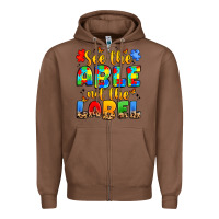 Chestnut see the able not the label Zipper Hoodie - JahusDesignShop