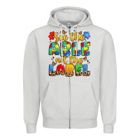 Dove Grey see the able not the label Zipper Hoodie - JahusDesignShop