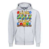 Heather Grey see the able not the label Zipper Hoodie - JahusDesignShop