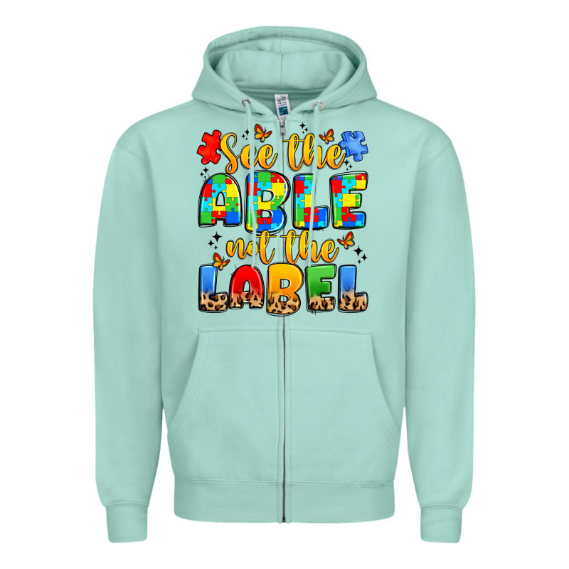 See The Able Not The Label Zipper Hoodie by JahusDesignShop | Teevron