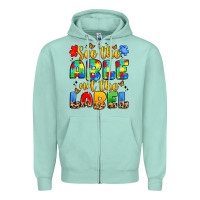Seafoam see the able not the label Zipper Hoodie - JahusDesignShop