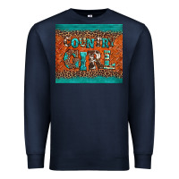 Navy country girl Premium Sweatshirt - BarkalooDesign