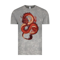 Cloud Rock red dragon Vintage Tee - RanaPortraitStore