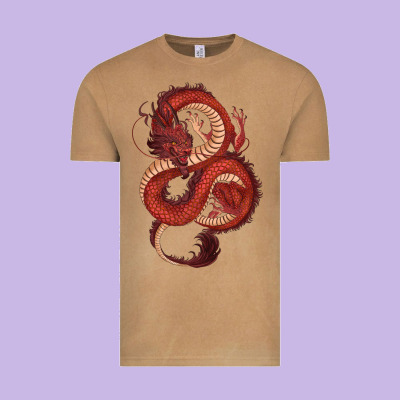 Vintage Tee red dragon