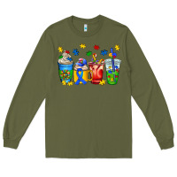 Army Green autism coffee cup Long Sleeve Tee - AdoDesignShop