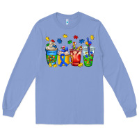 Colony Blue autism coffee cup Long Sleeve Tee - AdoDesignShop