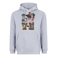 Heather Grey love baby pigs Heavyweight Hoodie - Artiststas