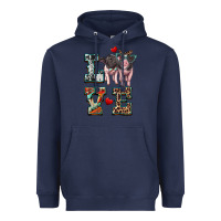 Navy love baby pigs Heavyweight Hoodie - Artiststas